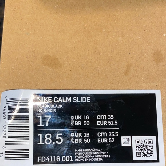 Men’s Nike calm slides size 17 - Picture 7 of 7